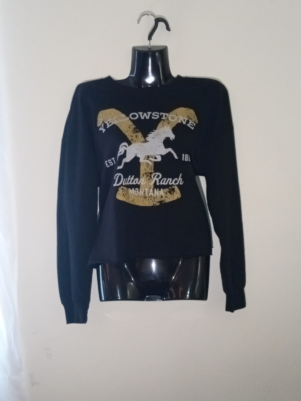 Black Dutton Ranch Graphic Crewneck Sweater